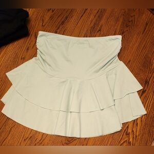 Elegant Light Blue Layered Skirt Size L